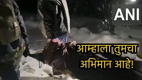 Indian Army Jawans Safely Evacuate Pregnant Woman In Kupwara Amid Heavy Snowfall