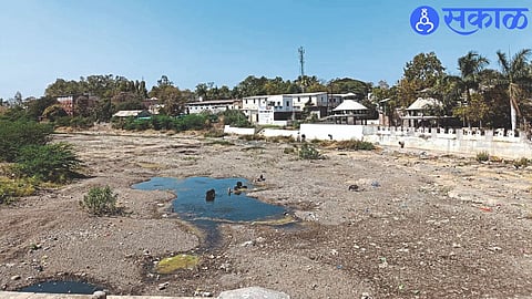 Sakri Kan riverbed has been dry for the last month due to lack of water.