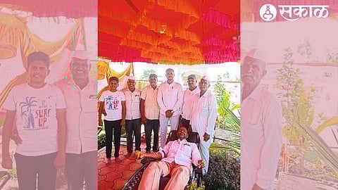 Donors donating blood in the camp on the occasion of second memorial day of Martyr Major Narayan Madhwai.