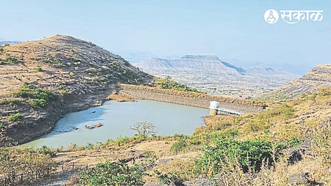 Base reached by Bhavani Pazar Lake at Saptshringgad.