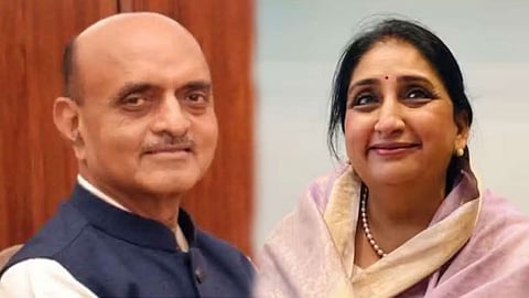 Bhagwat Karad and sunetra pawar