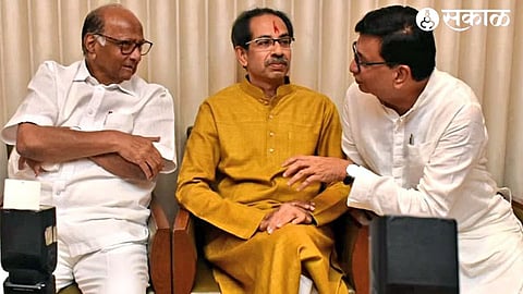 Sharad Pawar, Uddhav Thackeray & Balasaheb Thorat