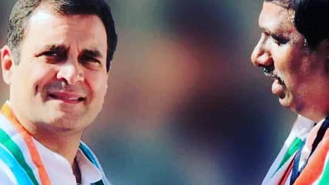 Rahul Gandhi and santosh kene