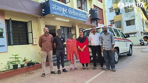 Suspects along with minor girl arrested from Ahmedabad. A team of the Prevention of Unethical Human Trafficking Cell.