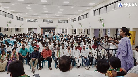 supriya sule at indapur harshvardhan patil criticism maharashtra politics