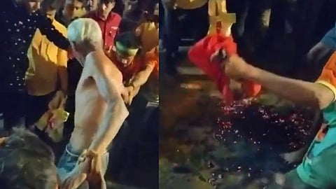 mumbai Superstition case old age person injured thane