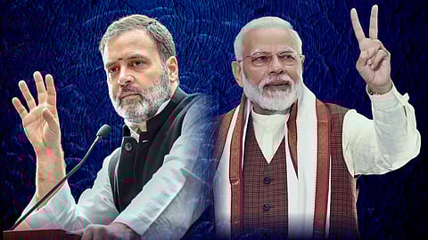 Rahul Gandhi and Narendra Modi