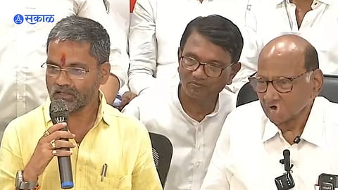 Nilesh Lanke meets Sharad Pawar in Pune