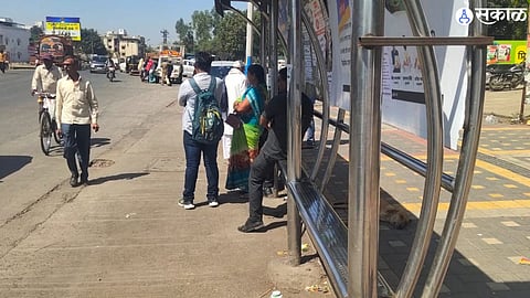 public demand to repair bus stop station