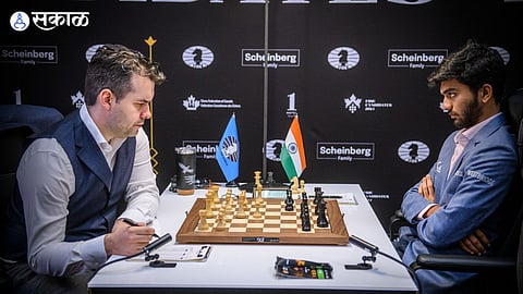 Ian Nepomniachtchi and D Gukesh