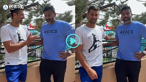 Novak Djokovic and Rohan Bopanna Video