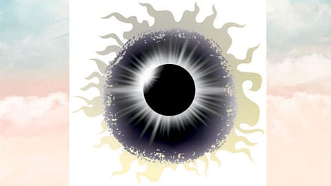 Khagras solar eclipse