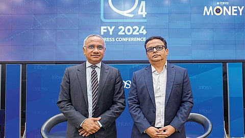 Infosys Q4 Net Profit Jumps 30 percernt to Rs 7969 Crore Declares Rs 28 Dividend per Share