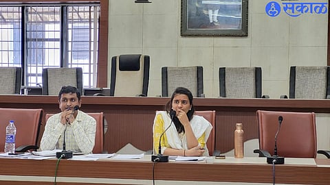 Chief Executive Officer Ashima Mittal during the Health Department's Smart Health Center meeting in Zilla Parishad.