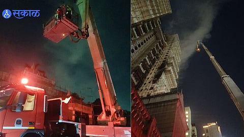 Navi Mumbai News: सानपाडात इमारतीला भीषण आग; आग विझवण्याचे शर्थीचे प्रयत्न!
