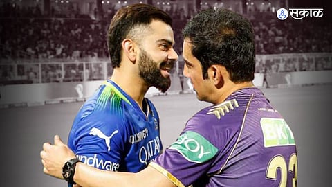 Gautam Gambhir Gracefully Hugs Virat Kohli