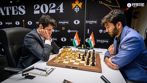 chess fide candidates 2024 gukesh beats vidit gujrathi to regain joint lead