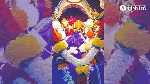The attractive Shri Ram idol in the temple at Chandori.