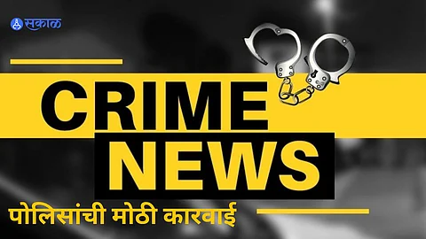 Miraj police with the seized gutkha stock worth ₹14 lakh near Mhaisal; truck and suspect detained.