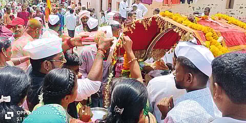 कवठेमधील श्री येमाई देवीचा पालखी सोहळा उत्साहात