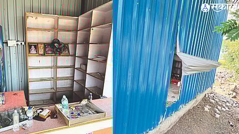 Harkamal beer and wine shop letter cutting theft.