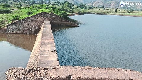 Water storage in Dhanpur dam.