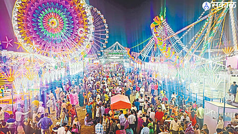 On the occasion of Shree Ekvira Devi Jatrotsav, the crowd gathered on the bank of Panjra river on Sunday.