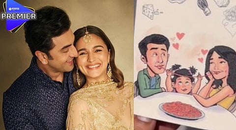 रणबीर-आलियाचं स्पेशल अॅनिव्हर्सरी सेलिब्रेशन, मेन्यूकार्डवरील राहाच्या चित्राने वेधलं लक्ष