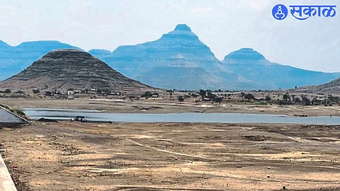 Water storage from Chankapur right canal in Kishoresagar dam here.
