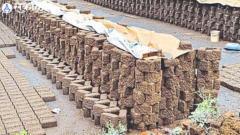 Nandu Jadhav brick kiln damaged by rain at Taked.