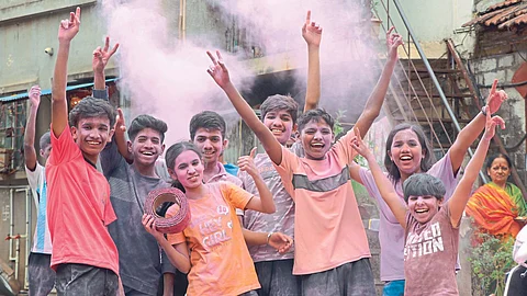 10th Passed Students Celebrated in Kolhapur