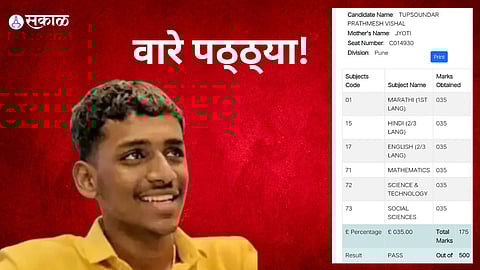 SSC Result 2024 : वारे पठ्ठ्या! पुण्यातल्या प्रथमेशची कमाल; सगळ्याच विषयांत परफेक्ट 35 मार्क