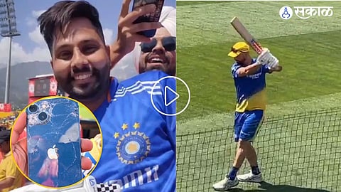 Daryl Mitchell gift gloves to injured fan