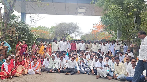 Farmer agitation for water in marathwada