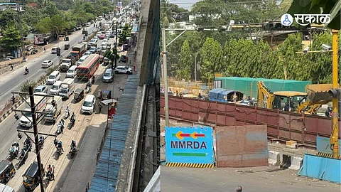 MNS MLA Raju Patil criticized administration for MMRDA Dombivli Metro kalyan shil road marathi news