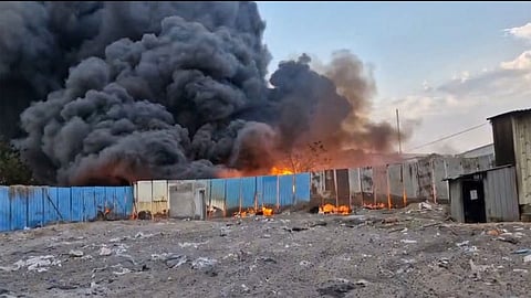 fire in baramati midc