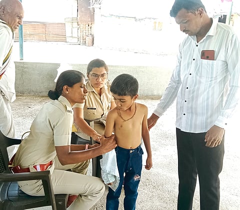 कुसेगावमध्ये मुलावर
वन्यप्राण्याचा हल्ला