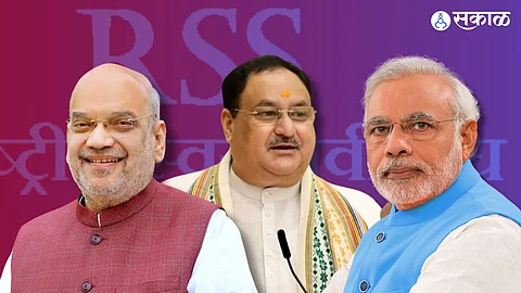 JP Nadda, Narendra Modi and Amit Shaha
