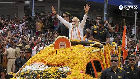 PM Modi Road Show Ghatkopar Mumbai