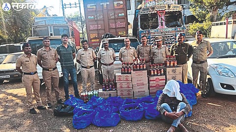 Liquor stock seized by Excise in the backdrop of Lok Sabha elections.