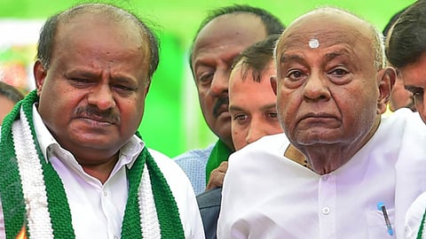 HD Deve Gowda and HD Kumaraswamy