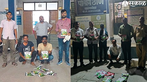 District Agriculture Development Officer Kishore Hadpe, Sub Divisional Agriculture Officer Tanaji Kharde, District Quality Control Inspector Swapnil Shelke along with the suspects selling bogus 'HTBT' cotton seeds.