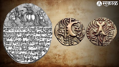 Mudra of Sharvavarman at Asirgarh & possibly coins of Yasovarman.