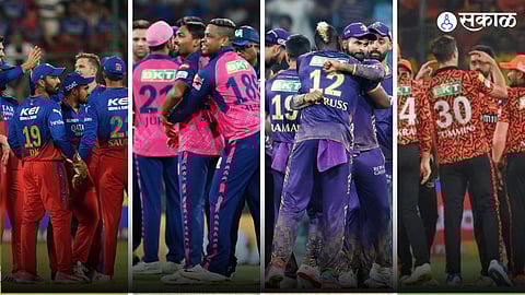 RCB , RR , KKR, SRH