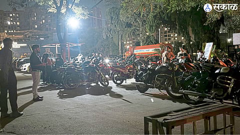 after porsche car accident police security and inspection of hotel and pub