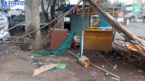 Vandalism of Kalika Misalpav Center by four suspects.