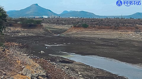 A dry lake in MIDC.