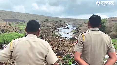 In Police Security released water from Kashyapi dam