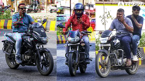 people talking on phone while driving