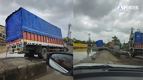 Anjurphata-Chinchoti road repair work stalled citizens are preparing to file a complaint in court